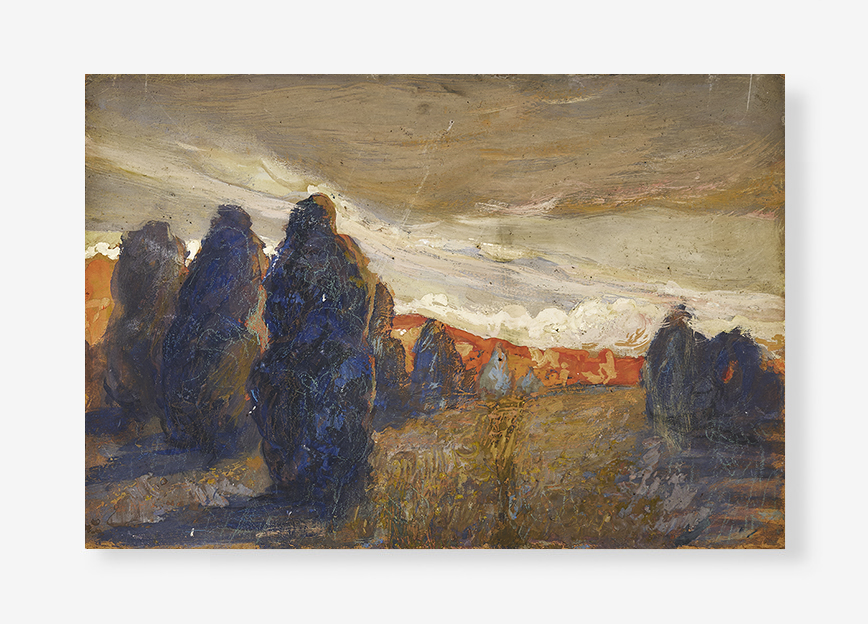 Tramonto-con-alberi_tempera-su-cartoncino_225x155-sito-OK-2