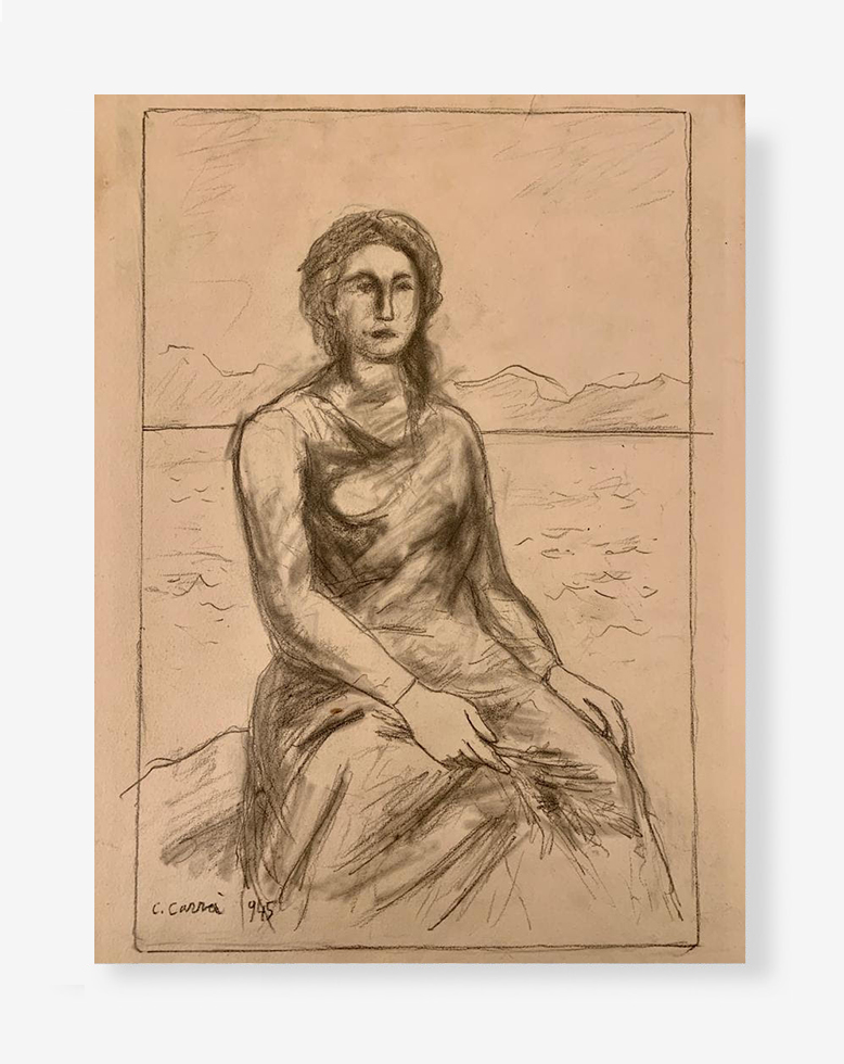 Carlo-Carrà-Figura-femminile-sul-lago-1945